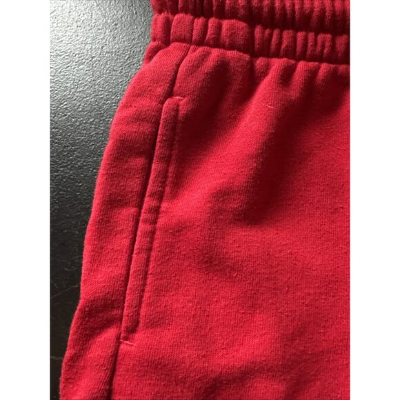 Jordan Shorts Kids Small Red Black Fleece Athletic Basketball Gym Logo Jumpman - Picture 4 of 7